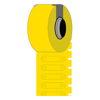 Brady BM-2-7599-YL-R Etiquetas de polietileno amarillo 3,50 apertura 23 mm x 5,20 mm (original) 148013