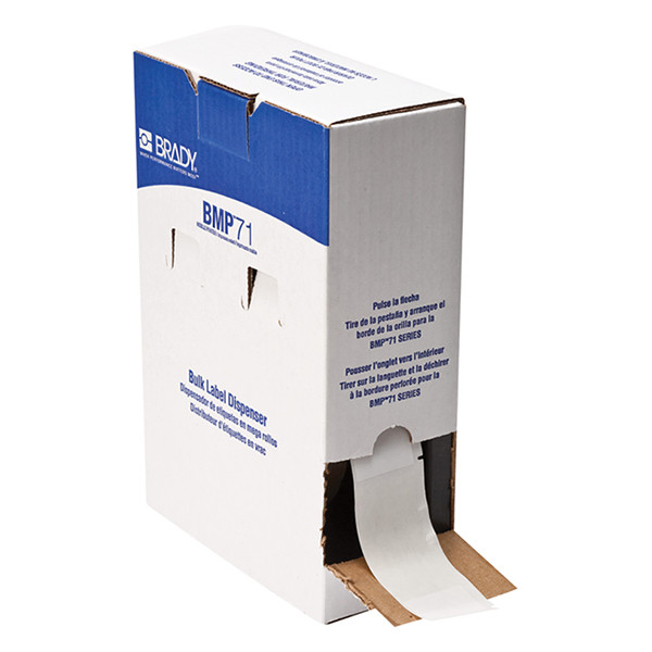 Brady BM-33-427 etiquetas de vinilo blanco 38,10 mm x 101,60 mm (original) BM-33-427 148021 - 1