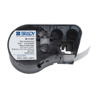 Brady M-11-427 Etiquetas de vinilo laminado de 19,05 mm x 12,7 mm x 9,53 mm (original) M-11-427 146002