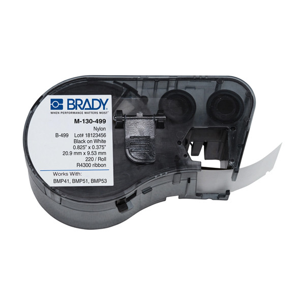 Brady M-130-499 Etiquetas de nylon 20,9 mm x 9,53 mm (original) M-130-499 146052 - 1