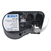 Brady M-91-498 Etiquetas de tela de vinilo reutilizables 25,4 mm x 38,1 mm (original) M-91-498 146044