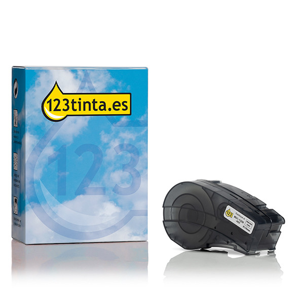 Brady M21-1250-427 cinta de vinilo laminado negro sobre blanco 31,75 mm x 4,30 m (marca 123tinta) M21-1250-427C 147143 - 1
