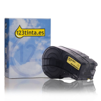 Brady M21-250-595-YL cinta de vinilo negro sobre amarillo 6,35 mm x 6,40 m (marca 123tinta)