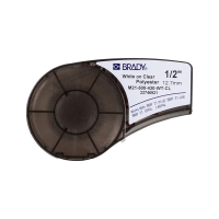 Brady M21-500-430-WT-CL cinta poliéster blanco sobre transparente 12,7 mm x 6,40 m (original) M21-500-430-WT-CL 147212