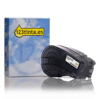 Brady M21-500-499 cinta de tela de nylon negro sobre blanco 12,7 mm x 4,88 m (marca 123tinta) M21-500-499C RL-BD-Ny-21P-500-BK/WT 147219