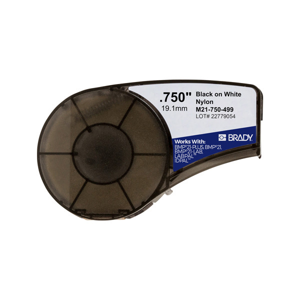 Brady M21-750-499 cinta nylon negro sobre blanco 19,1mm x 4,88m (original) M21-750-499 147258 - 1