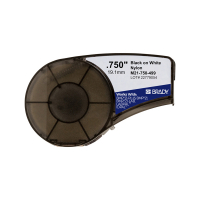 Brady M21-750-499 cinta nylon negro sobre blanco 19,1mm x 4,88m (original) M21-750-499 147258