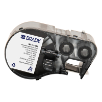Brady M4-11-498 etiquetas de tela de vinilo negro sobre blanco 12,7 mm x 19,05 mm (original) M4-11-498 148312