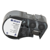 Brady M4C-250-414 etiquetas de material de poliéster con gancho y bucle negro sobre blanco 6,35 mm x 3,66 m (original) 147942 - 1