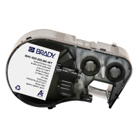 Brady M4C-500-595-BK-WT etiquetas de vinilo blanco sobre negro 12,70 mm x 7,62 m (original) M4C-500-595-BK-WT 147958