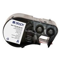 Brady M4C-750-595-RD-WT etiquetas de vinilo blanco sobre rojo 19,05 mm x 7,62 m (original) M4C-750-595-RD-WT 147944