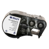Brady M4C-750-595-WT-BK etiquetas de vinilo negro sobre blanco 19,05 mm x 7,62 m (original) 147977 - 1