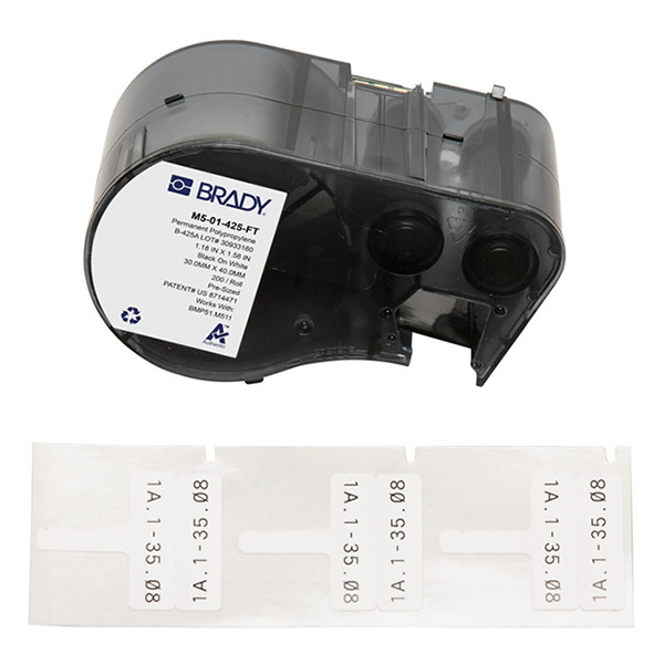 Brady M5-01-425-FT etiquetas de polipropileno 29,9 mm x 20,02 mm (original)
