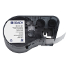 Brady M5-127-481 etiquetas de poliéster negro sobre blanco 26,67 mm x 6,35 mm (original) 147988 - 1