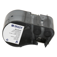 Brady M5-134-427 etiquetas de vinilo laminado negro sobre blanco/transparente 38,1 mm x 44,45 mm x 12,7 mm (original) M5-134-427 148136