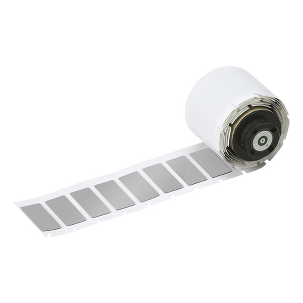 Brady M6-02-7593-SL etiquetas de poliéster plateadas 27 mm x 12,45 mm (original)