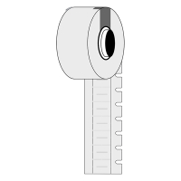 Brady M6-10x4.2-7597-WT Etiquetas de polietileno blanco 10 mm x 4,20 mm (original) M6-10x4.2-7597-WT 148099