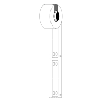 Brady M6-10x60-7598-WT etiquetas de poliuretano blanco 10 mm x 60 mm (original) M6-10x60-7598-WT 148068