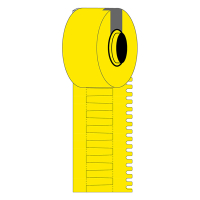 Brady M6-15x4.2-7596-YL etiquetas de vinilo amarillas 15 mm x 4,20 mm (originales) M6-15x4.2-7596-YL 148082