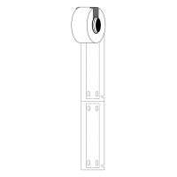 Brady M6-15x75-7643-WT etiquetas de poliuretano blanco 15 mm x 75 mm (original) M6-15x75-7643-WT 148086