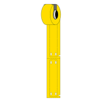 Brady M6-15x75-7643-YL etiquetas de poliuretano amarillo 15 mm x 75 mm (original) M6-15x75-7643-YL 148087