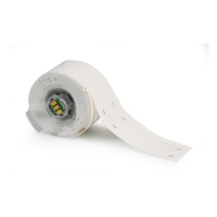 Brady M6-25x75-7643-WT Etiquetas de poliuretano blancas 25 mm x 75 mm (originales) M6-25x75-7643-WT 148073