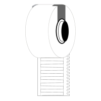 Brady M6-30x4.2-7596-WT etiquetas de vinilo blanco 30 mm x 4,20 mm (original) M6-30x4.2-7596-WT 148057