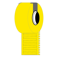 Brady M6-30x4.2-7596-YL etiquetas de vinilo amarillas 30 mm x 4,20 mm (originales) M6-30x4.2-7596-YL 148056