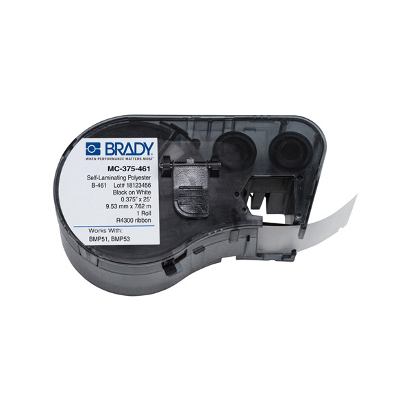 Brady MC-375-461-AW Etiquetas de poliéster laminado 9,53 mm x 7,62 (original) MC-375-461-AW 146244 - 1