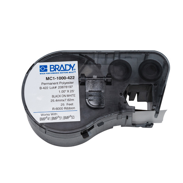 Brady MC1-1000-422 Etiquetas de poliéster permanentes de 25,4 mm x 7,62 m (original) MC1-1000-422 146120 - 1