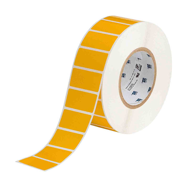 Brady THT-17-423-3-YL etiqueta de poliéster amarillo brillante 50,80 x 25,40 mm (original)