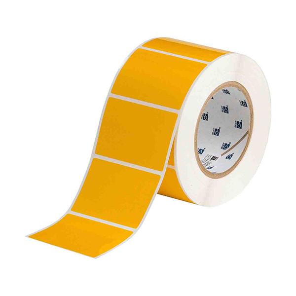 Brady THT-19-423-1-YL etiqueta de poliéster amarillo brillante 76,20 x 50,80 mm (original) THT-19-423-1-YL 147708 - 1