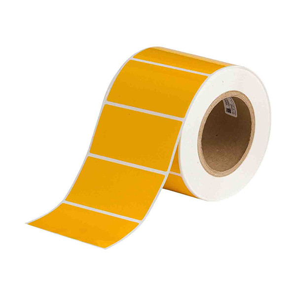 Brady THT-55-423-1-YL etiqueta de poliéster amarillo brillante 101,60 x 50,80 mm (original) THT-55-423-1-YL 147654 - 1