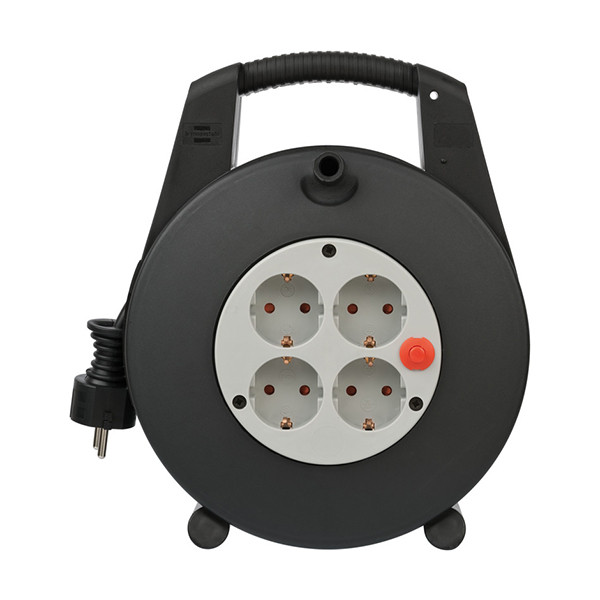 Alargador de cable enchufe de 4 tomas negro/gris claro (15 metros) 399526 - 1