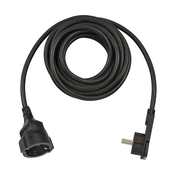 Cable Alargador con Enchufe Plano Negro 5 metros 399519 - 1