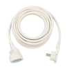 Cable alargador con enchufe plano blanco (5 metros) 399520 - 1