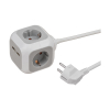 Regleta Brennenstuhl Alea-Power con 4 enchufes y USB gris (1,4 metros) 399530 - 1