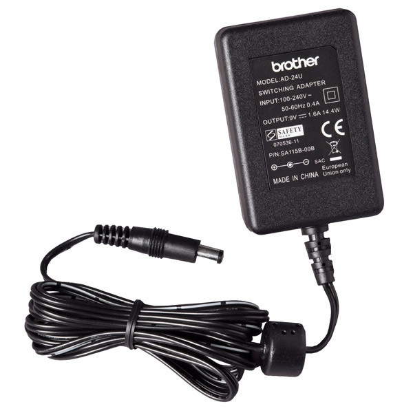 Brother AD-24ES Auto Negro Adaptador E Inversor De Corriente AD24ES