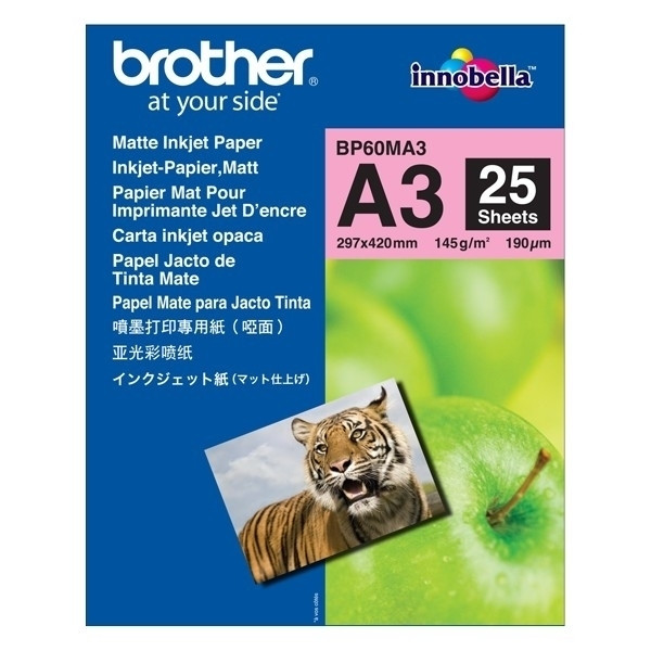 Brother BP60MA3 Papel Fotográfico Mate | A3 | 145 g | 25 hojas BP60MA3 063522 - 1