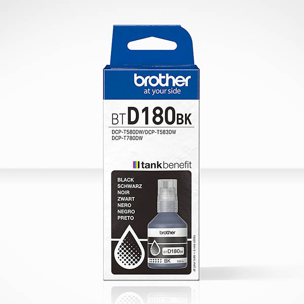 Brother BTD180BK botella de tinta negra (original) – imagen 2