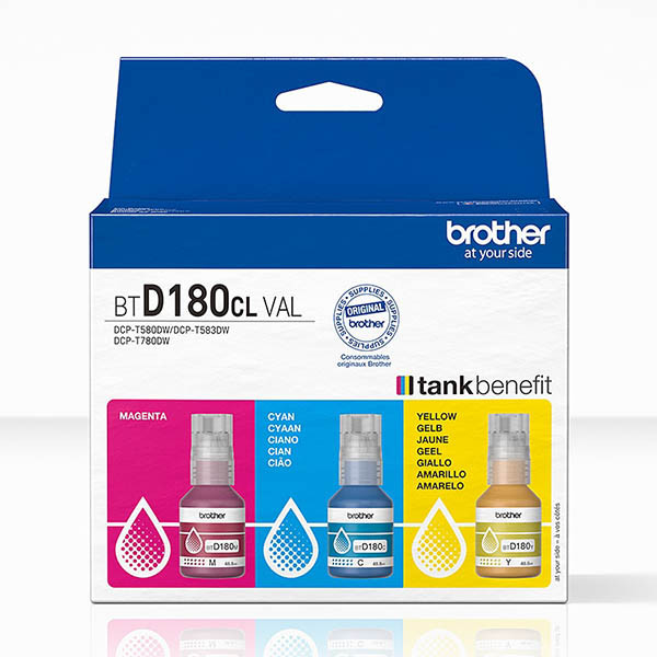 Brother BTD180CLVAL multipack CMY (original) – imagen 2