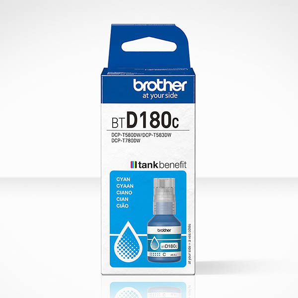 Brother BTD180C botella de tinta cian (original) BTD180C 051506 - 1