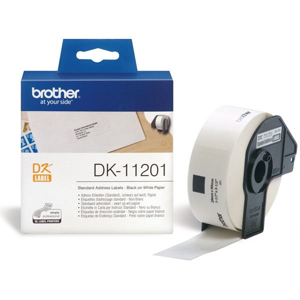 Brother DK-11201 etiquetas precortadas de dirección estándar (original) DK11201 080700 - 1
