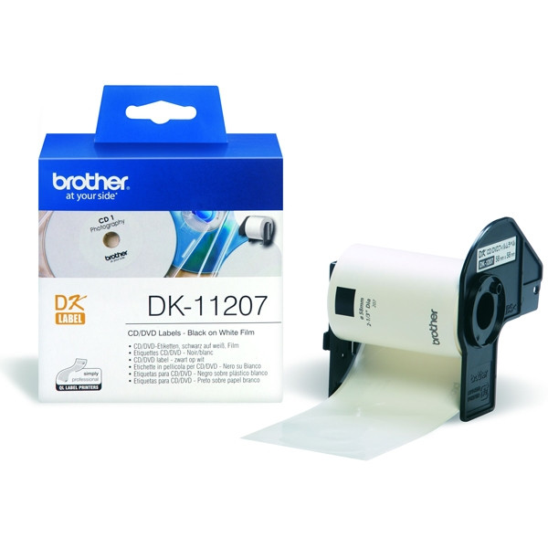 Brother DK-11207 etiquetas blancas para para CD/DVD (original) DK11207 080716 - 1