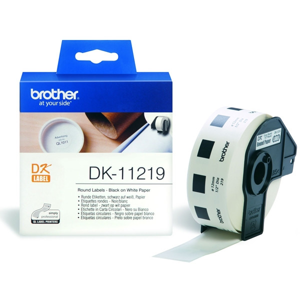 Brother DK-11219 etiquetas redondas blancas (original) DK11219 080720 - 1