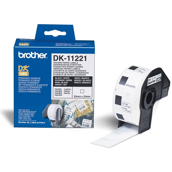 Brother DK-11221 etiquetas cuadradas blancas (original) DK11221 080722 - 1