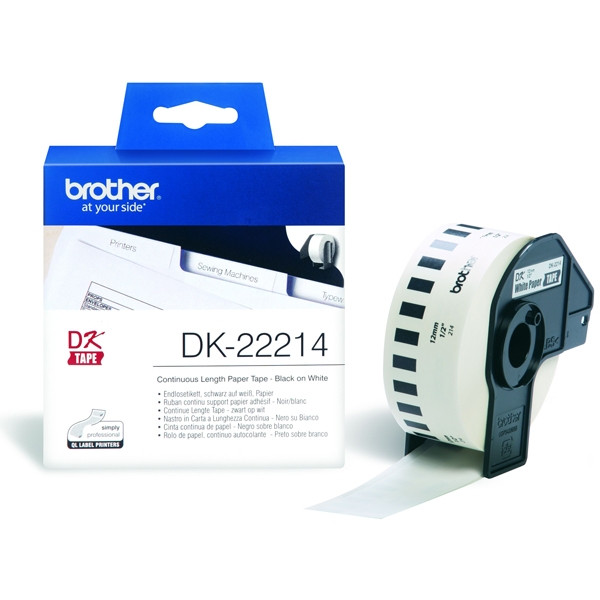 Brother DK-22214 cinta continua de papel térmico blanco (original) DK22214 080728 - 1