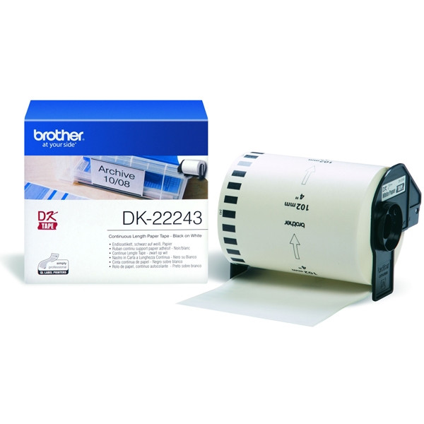 Brother DK-22243 cinta adhesiva permanente de papel blanco (original) DK22243 080736 - 1