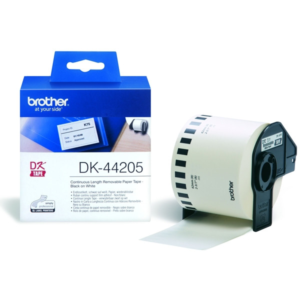 Brother DK-44205 cinta continua de papel adhesivo blanco (original) DK44205 080734 - 1