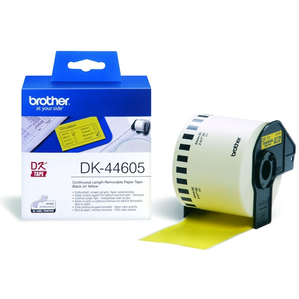 Brother DK-44605 cinta continua de papel adhesivo amarillo (original) DK44605 080738 - 1